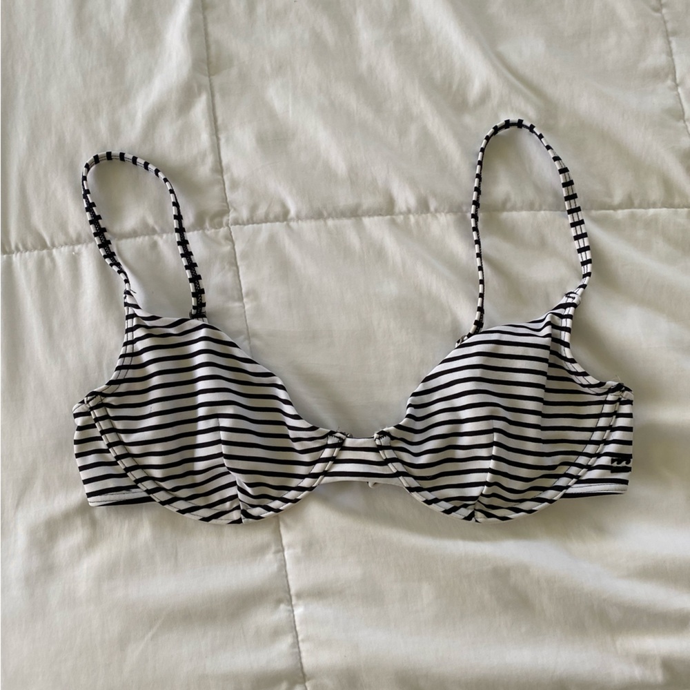Billabong striped bikini top NWOT 12